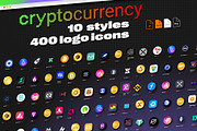 Crypto Currency Logos Bundle, a Branding & Logo Template by karnofff (Thumbnail 1 of 13)