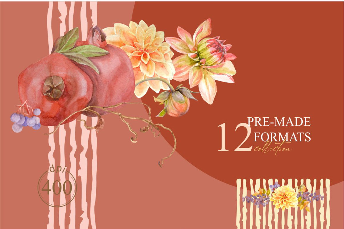Autumn Season watercolor set, a Seasonal Illustration by Collection by VY (Photo 9 of 13)