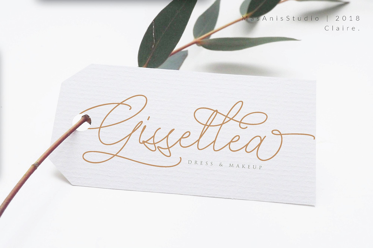 Claire Script, a Script Font by Masanis (Photo 12 of 14)