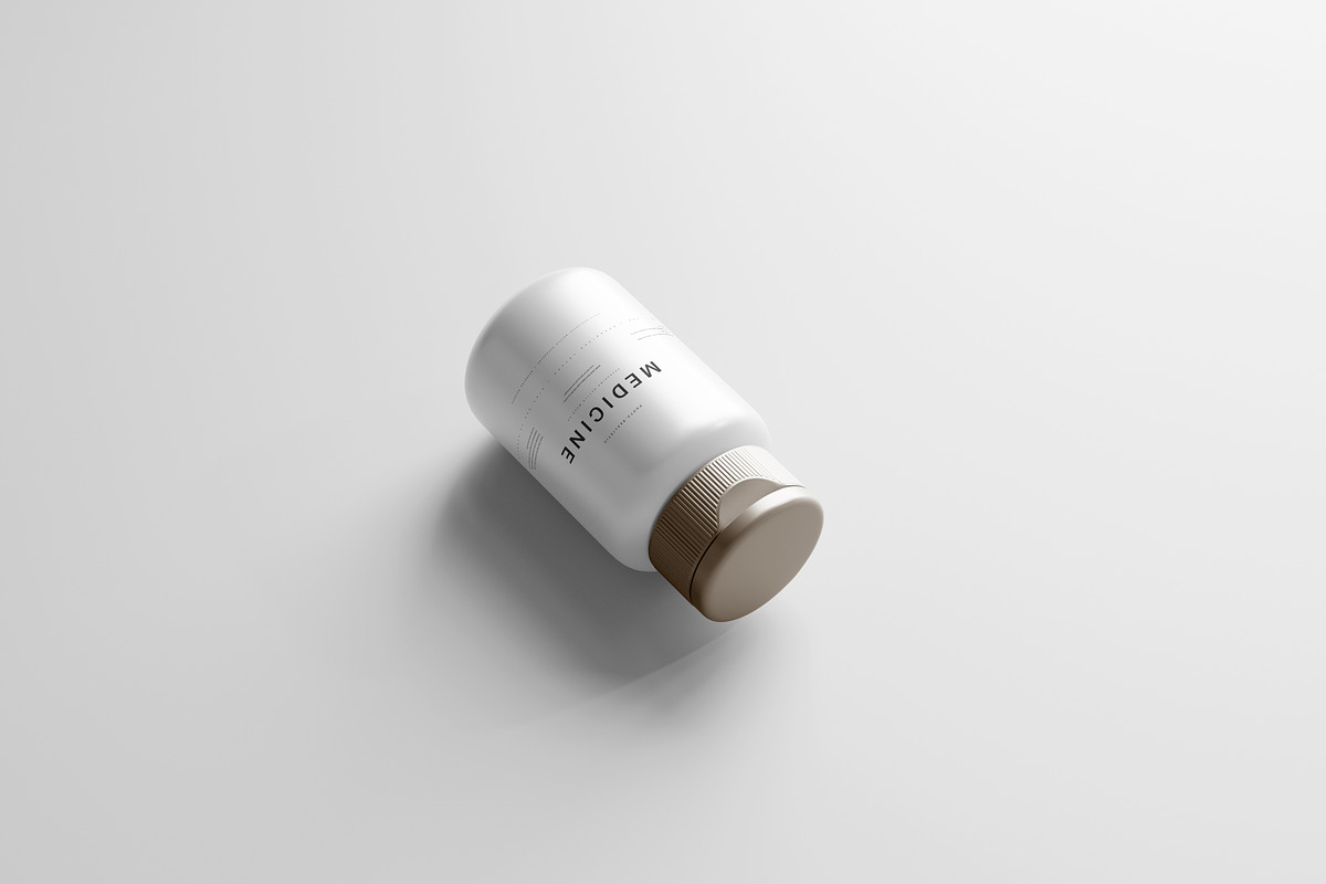 Plastic Medicine Bottle Mockup, a Cups & Container Mockup by pmvch (Photo 7 of 10)