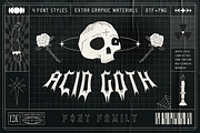 Acid Goth | Font Family, a Sans Serif Font by Ckybe's Corner (Thumbnail 1 of 9)