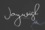 Jaywish, a Script Font by Katie Holland (Thumbnail 1 of 11)