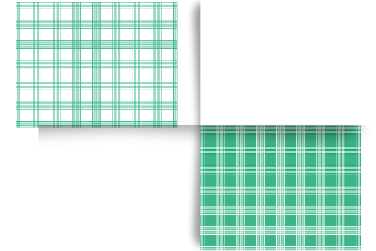 Mint Green Plaid Collection, a Pattern Graphic by Earley Bird Design Studio (Photo 3 of 7)