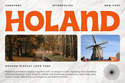 Holand - Modern Display Logo Font, a Sans Serif Font by overlaytemplates (Thumbnail 1 of 5)