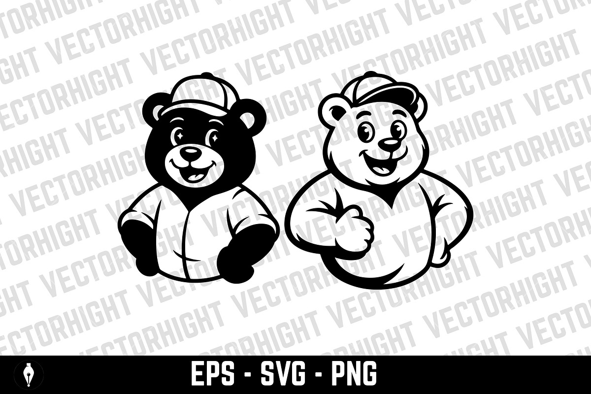 Mascot of a bear, an Animal Illustration by Vectorhight (Photo 5 of 5)
