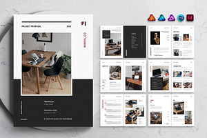 Project Proposal Template, a Brochure Template by DesignCrest