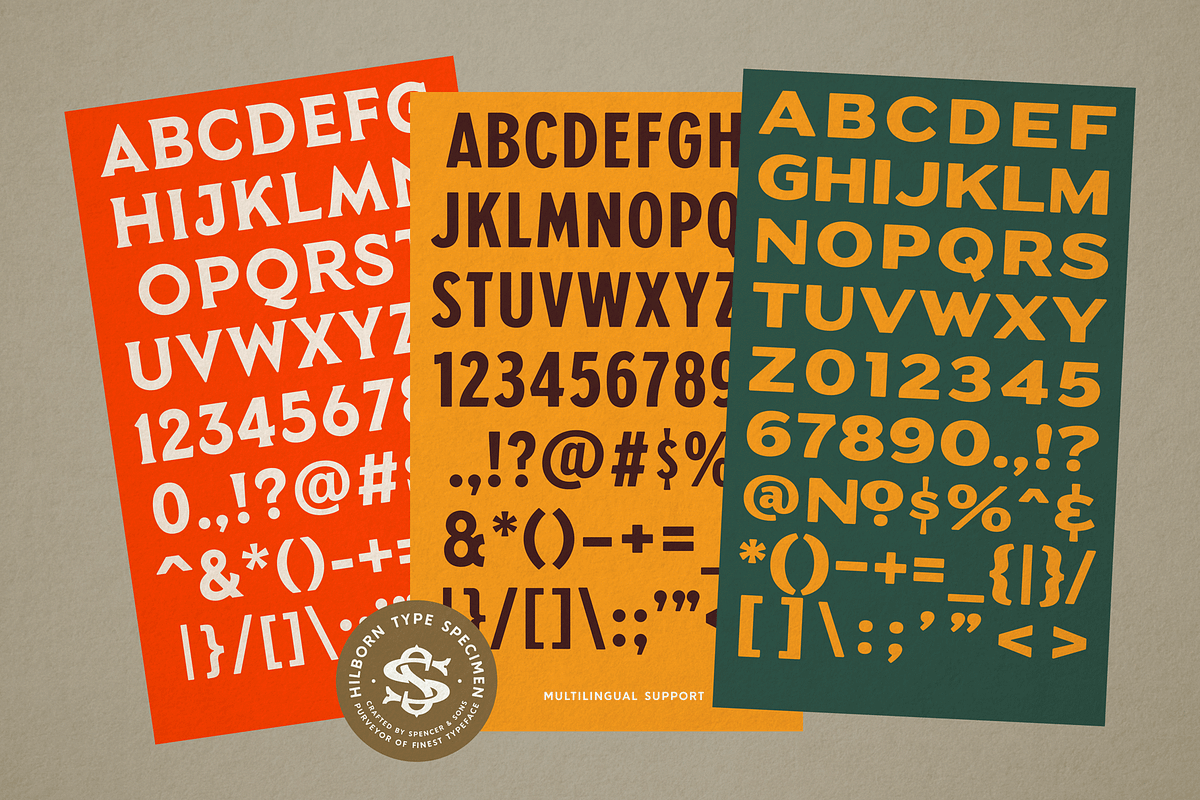 S&S Hilborn Font Bundle, a Font by Spencer & Sons Co. (Photo 9 of 17)