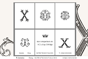 Antique Vintage Monogram Initial X, an Object Graphic by Antique Monograms (Thumbnail 3 of 4)