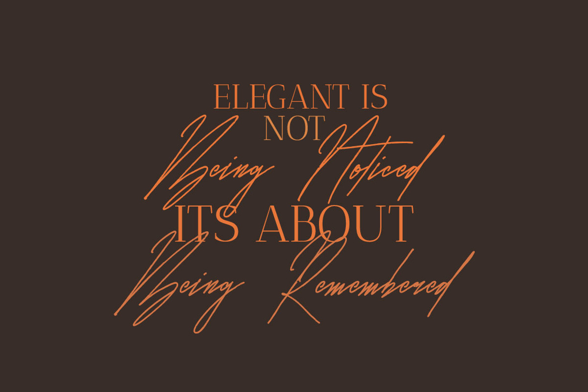 Radiandce | Brush Signature Font preview 5