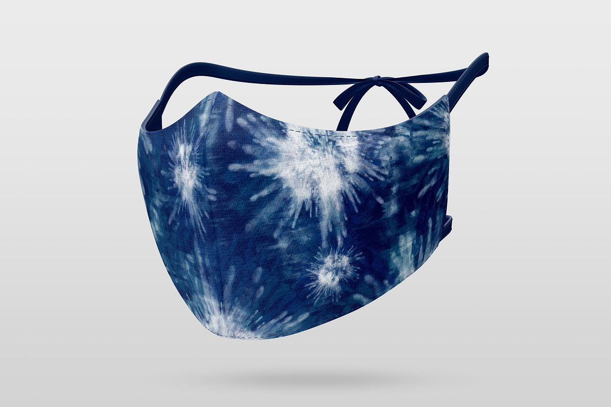 50 Indigo Shibori Tie Dye Textures, a Pattern Graphic by OlgaRom (Photo 6 of 10)