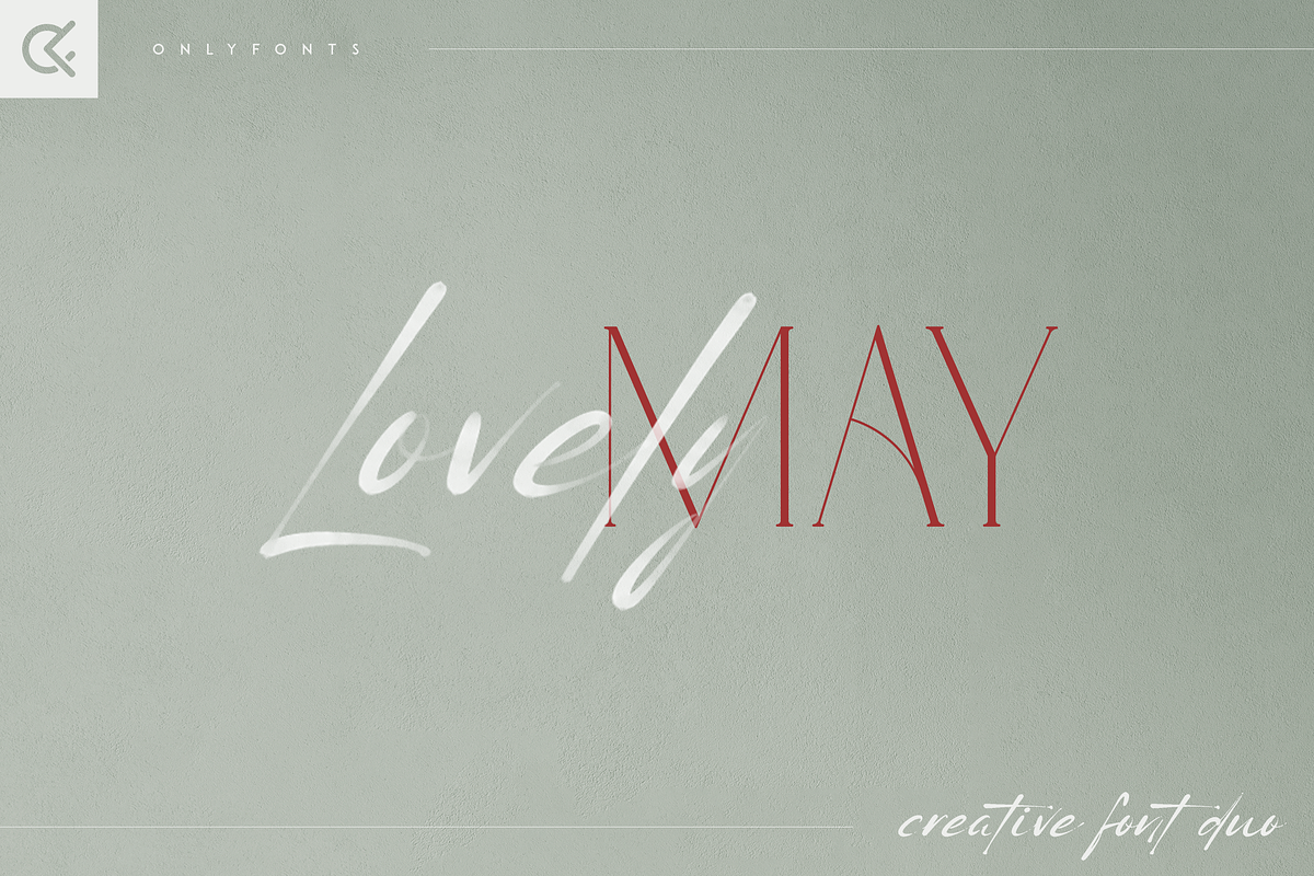Lovely May - Font duo, a Serif Font by Only Fonts (Photo 1 of 11)