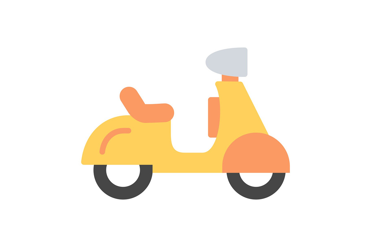 Vespa Flat Icon, a Duotone Icon by Pexelpy (Photo 1 of 2)