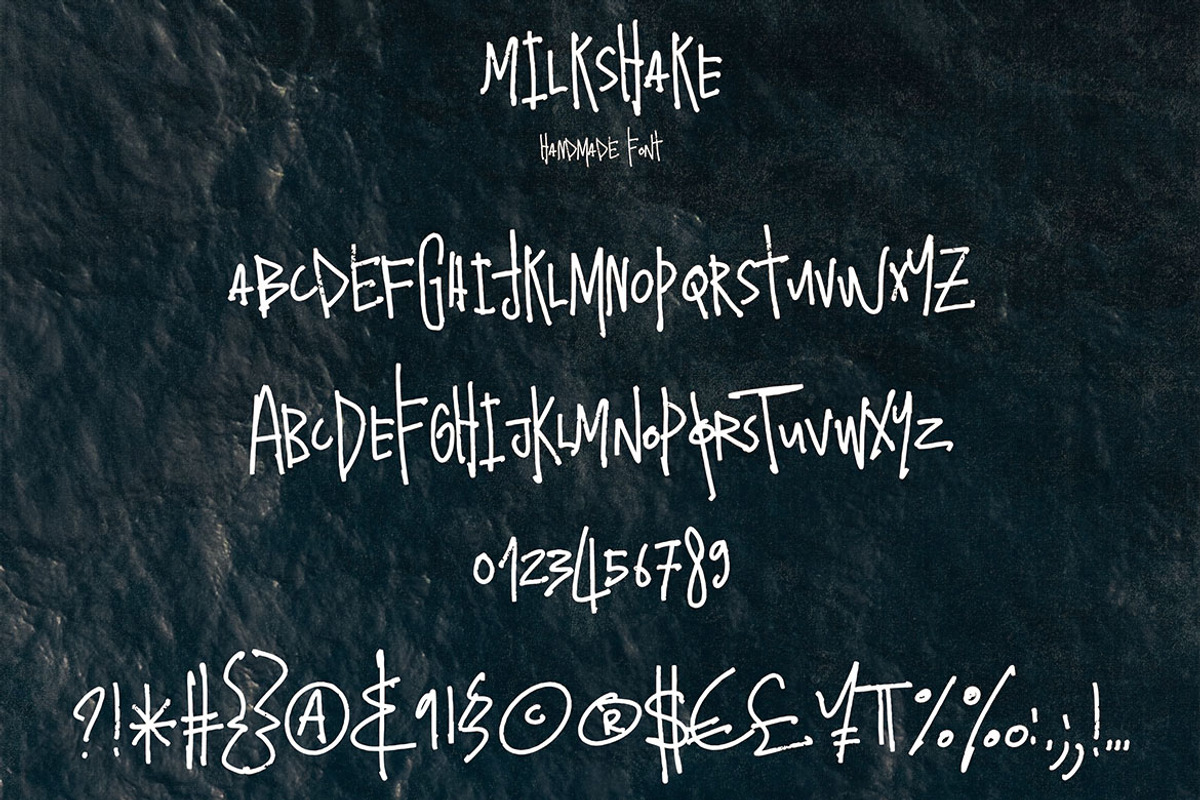 Milkshake - Crazy Handwritten Font, a Sans Serif Font by Cruzine (Photo 2 of 7)