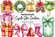 Coquette Gilter Christmas Clipart, an Illustration by DreamArtGraphic (Thumbnail 1 of 4)