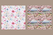 Seamless Pastel Floral Pattern, a Background Graphic by HoneyBunnyDigital (Thumbnail 3 of 7)