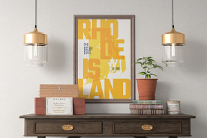 USA State Maps Posters 3 Styles 1