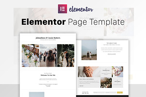 Spring Wedding - Elementor Template