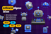 Artificial intelligence 3d Icon Pack, an Object 3D Model by Ui Stock (Thumbnail 5 of 6)