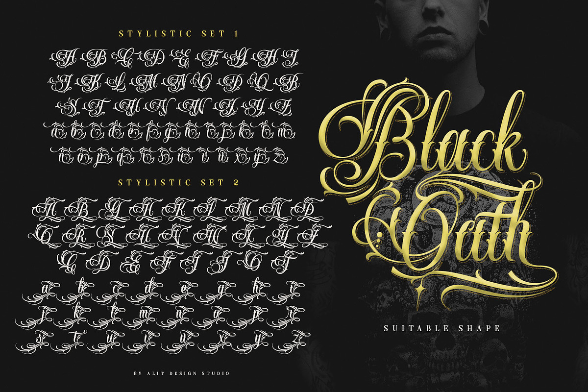 Handrid Familia Typeface, a Script Font by alit design (Photo 7 of 20)