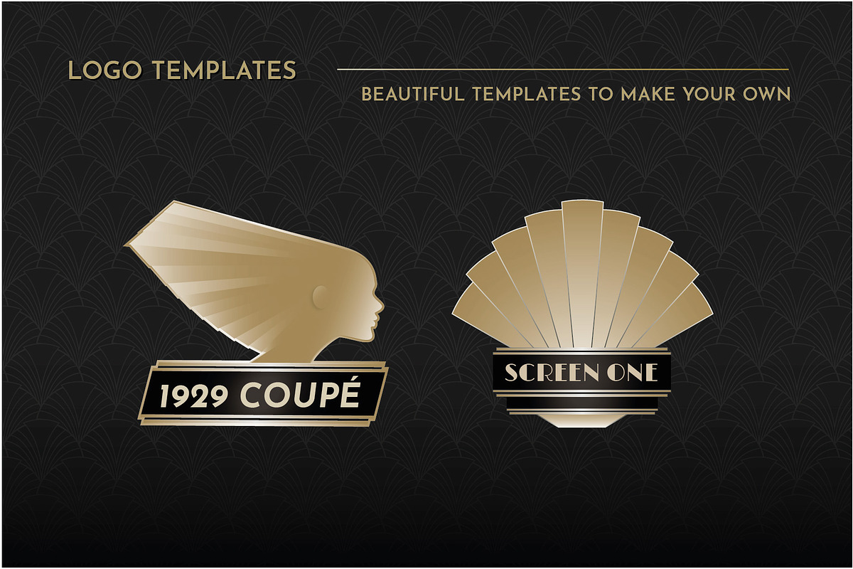 Art Deco Graphics Collection Vol 1, a Decorative Illustration by Wingsart Studio (Photo 7 of 14)