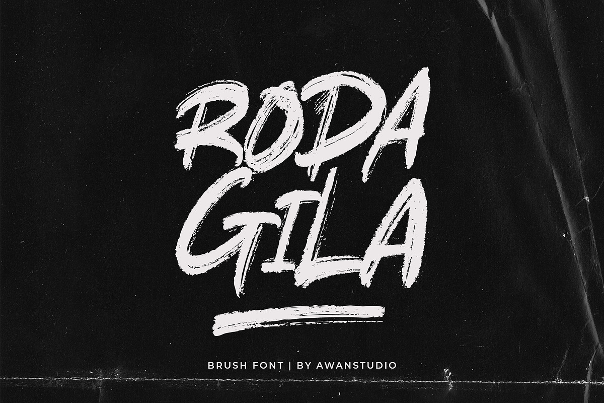 RODAGILA | Brush Font, a Font by Awanstudio (Photo 1 of 9)