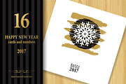2017 Happy New Year Greeting Cards, a Background Graphic by GalaStudio (Thumbnail 1 of 6)