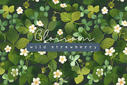 Blossom Wild Strawberry & Clover., an Illustration by Olga Bonitas (Thumbnail 1 of 9)