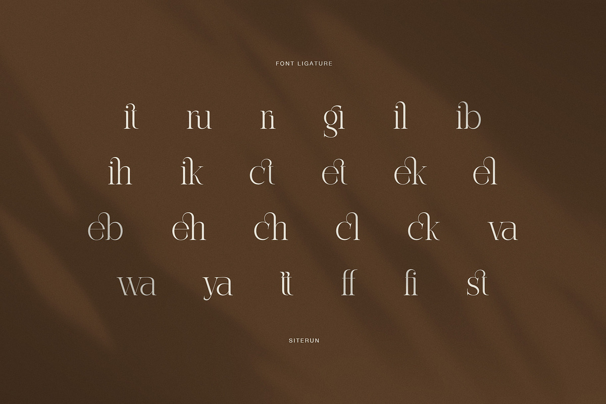 Siterun Elegant Serif Font, a Serif Font by Perfectype (Photo 8 of 8)