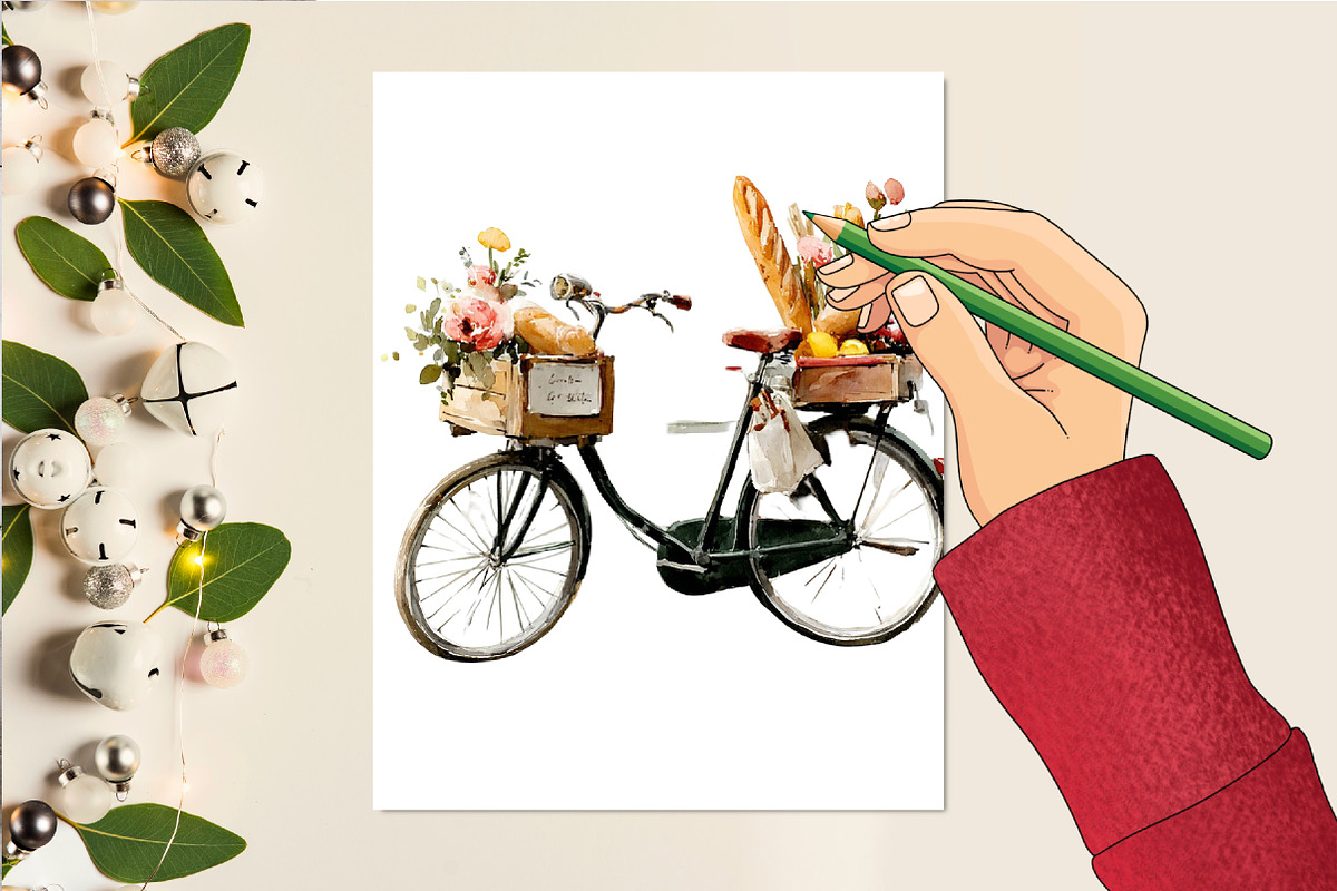 Watercolor Amsterdam City Life PNG, an Illustration by DreamCafeArt (Photo 6 of 6)