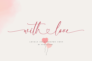 With Love Calligraphy Font