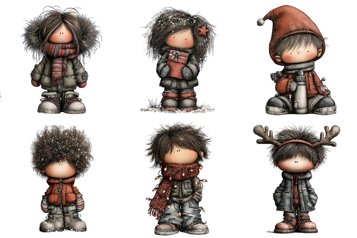Winter Fashion Kids Clipart, an Illustration by Daily.Designs (Photo 2 of 5)