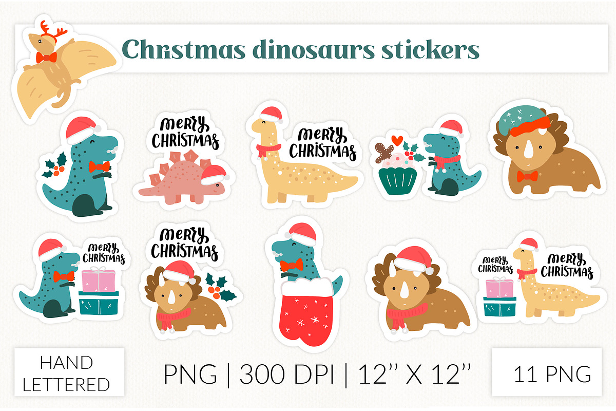 Christmas stickers bundle PNG, an Object Graphic by Let's Art (Photo 13 of 14)