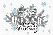 Xmas set graphic illustrations, a Decorative Illustration by Ann Astro (Thumbnail 21 of 24)