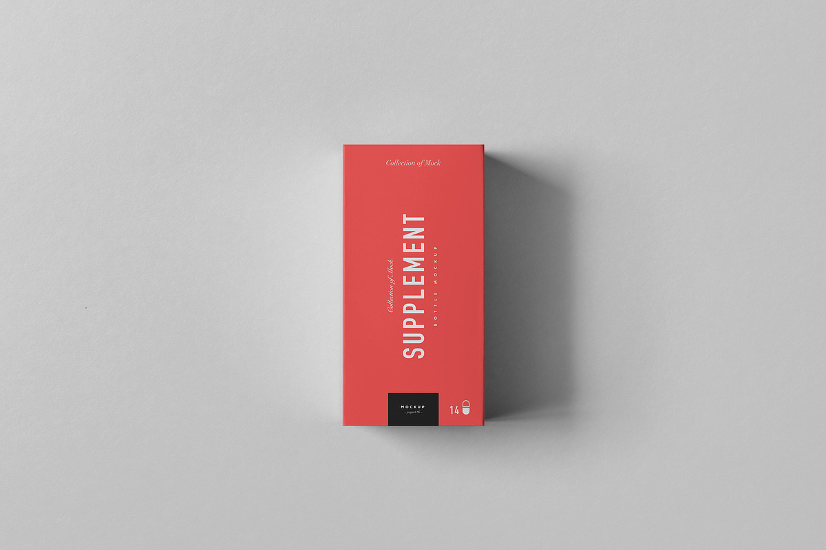 Supplement Jar & Box Mock-Up 5, a Cups & Container Mockup by Yogurt86 (Photo 11 of 12)