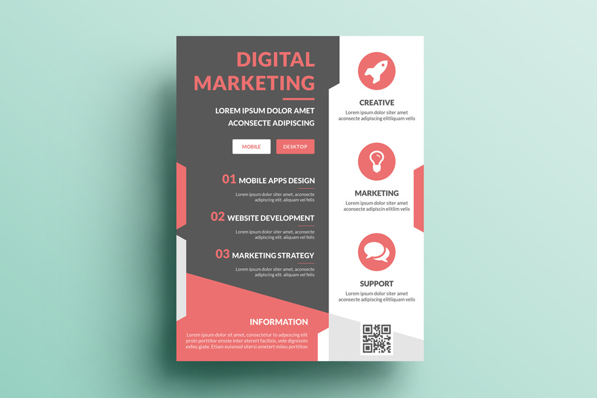 Creative Corporate Flyer V81, a Flyer Template by KHIDD (Photo 1 of 2)