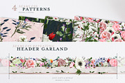 English Garden Watercolour florals, a Decorative Illustration by Katy Clemmans (Thumbnail 8 of 13)