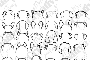 Dog Ears Bundle Clipart, a Graphic by Mrs. Creative Creations
