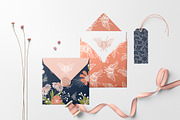 Navy and Blush Floral Patterns, a Pattern Graphic by Wild Twig Co (Thumbnail 5 of 7)