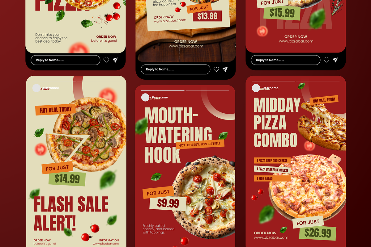 Pizza Package Promo Instagram Story, a Social Media Template by Annora Studio (Photo 6 of 6)