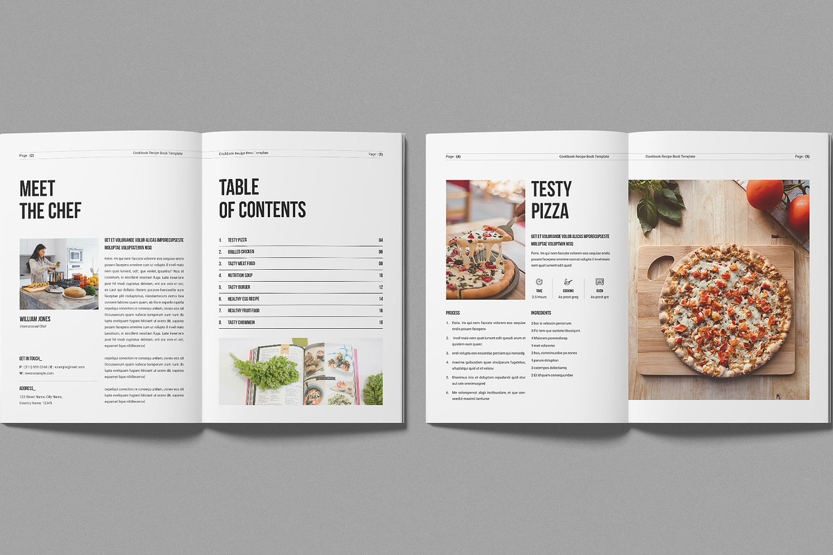 Cookbook Recipe Book Template, a Brochure Template by Work-Envance (Photo 2 of 8)