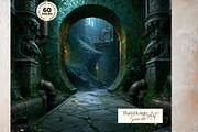 Crystal Beast Realms Backdrops, a Decorative Illustration by ThatsDesignArt (Thumbnail 12 of 15)