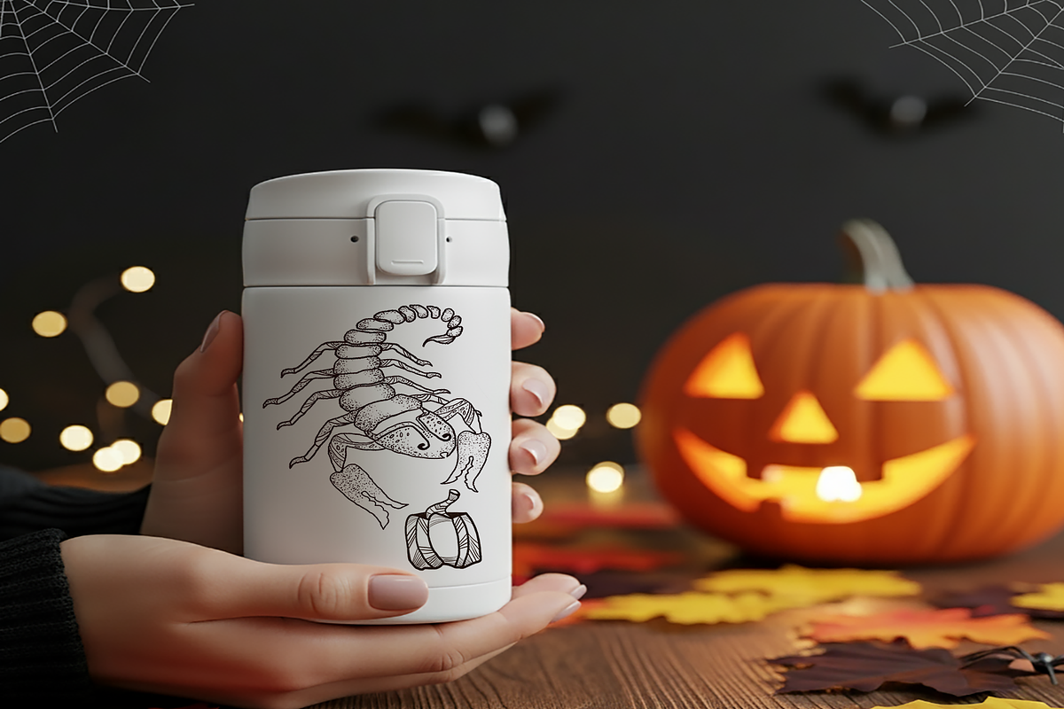 ELEGANT HALLOWEEN SCORPIONS CLIPART, an Illustration by FaliushViktoriaArtist (Photo 8 of 11)