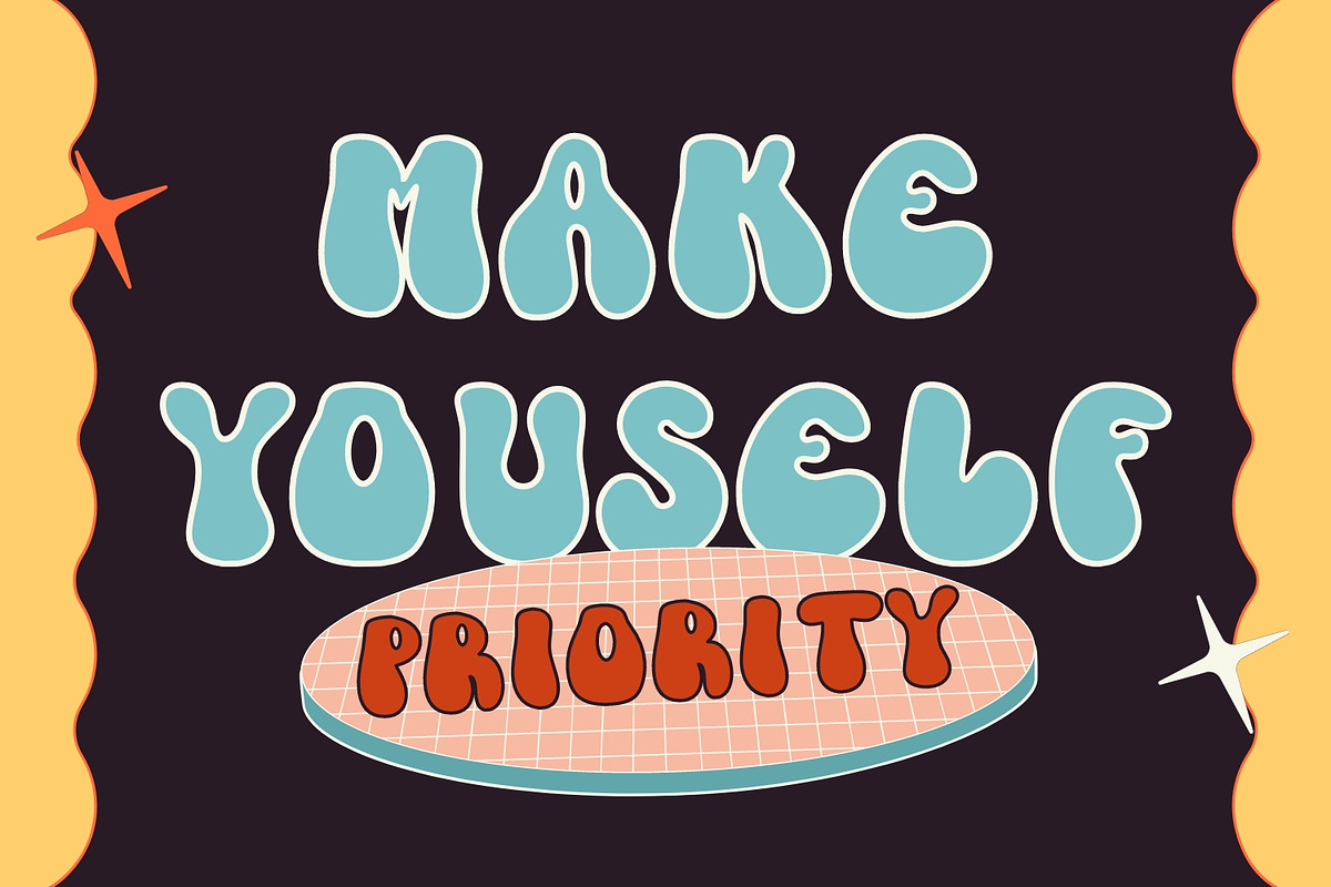 Eleven Planet - Groovy Font, a Font by Arendxstudio (Photo 5 of 10)