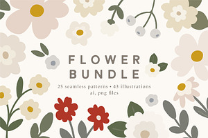 Flower Bundle: Graphics & Patterns