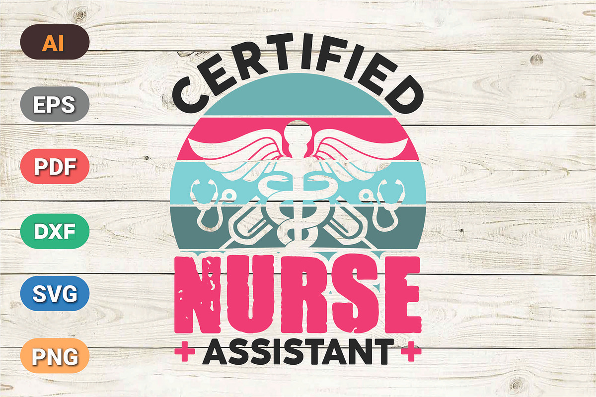 Nurse Assistant Shirt Design, a Graphic by Vector Portal (Photo 5 of 6)