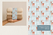 Watercolor Fawn Seamless Pattern Set, a Pattern Graphic by Gribanessa (Thumbnail 4 of 4)
