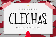 Clechas Christmas Display Font, a Serif Font by Maulana Creative (Thumbnail 1 of 7)