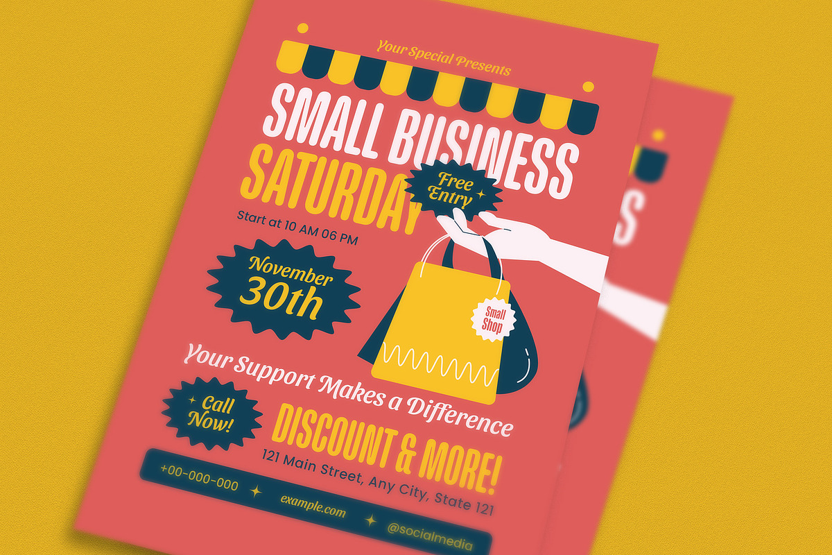 Modern Flat Design Small Business Sa, a Flyer Template by VectorVactory (Photo 2 of 3)