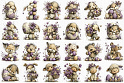 Whimsical Easter Animals Clipart, an Illustration by Craft Nest (Thumbnail 6 of 12)