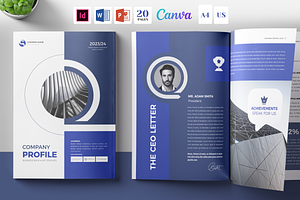 Canva Company Profile, Docx PPT ID